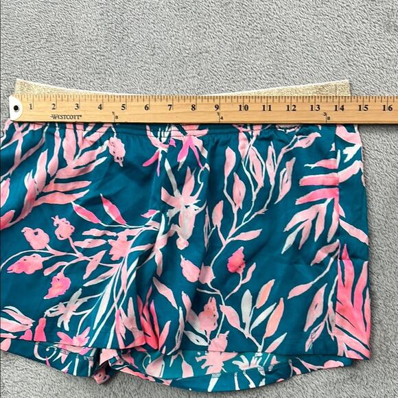 NEW Lilly Pulitzer S Rylan Short Tidal Wave Its Prime Time Gold Waistband - Picture 6 of 10